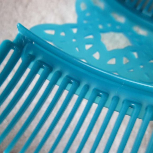 Scunci Comfy Comb Plastic Silicone Updo Stretch Style Hair Clip Black Blue Pink - Picture 9 of 16